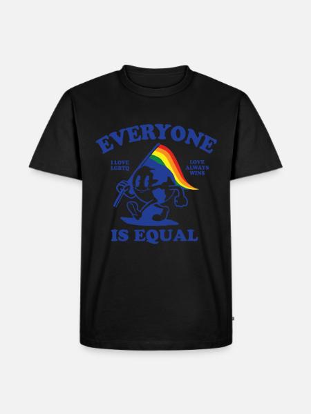 every one is equal earth - Men's Premium T-Shirt - black