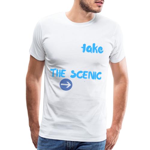 Always Take The Scenic Route Funny Sayings - Men's Premium T-Shirt