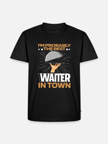 Waiter Waitress Funny - Men's Premium T-Shirt - black