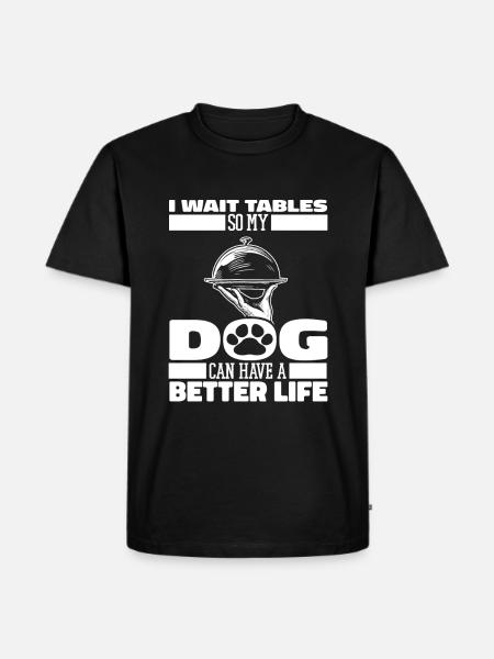 Waiter Waitress Dog - Men's Premium T-Shirt - black