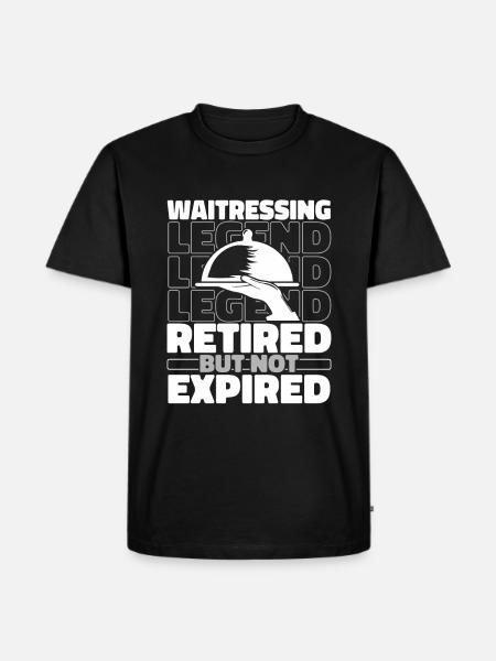 Waiter Waitress Retired - Men's Premium T-Shirt - black