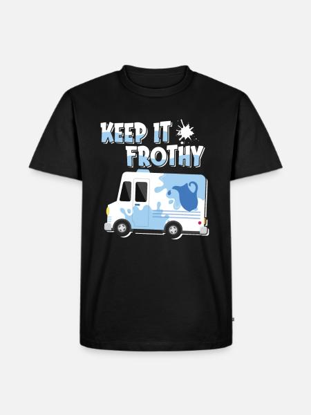 Milk Frothy Milk Truck - Men's Premium T-Shirt - black