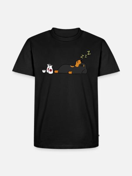 Rottweiler Sake Drunk - Men's Premium T-Shirt - black