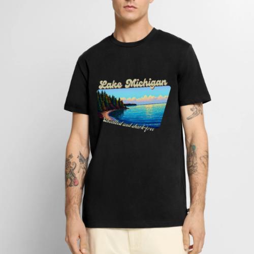 Lake Michigan Unsalted and shark-free - Men's Premium T-Shirt