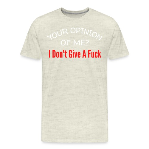 Your Opinion Of Me I Don't Give A Fuck - Men's Premium T-Shirt