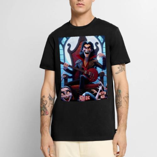 Monster Mosh 2024 Tour Drac on Guitar (D-005A) - Men's Premium T-Shirt