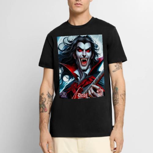 Monster Mosh 2024 Tour Drac on Guitar (D-001A) - Men's Premium T-Shirt