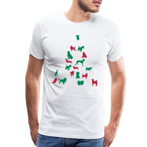 Woofy Christmas Tree - Men's Premium T-Shirt