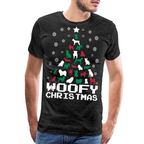 Woofy Christmas Tree - Men's Premium T-Shirt