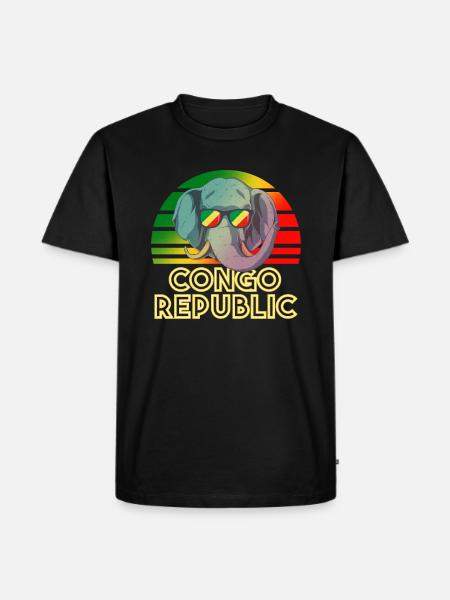 Congo Republic - Men's Premium T-Shirt - black