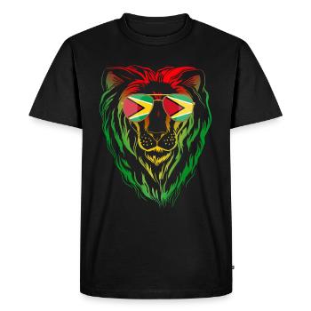 Guyana - Men's Premium T-Shirt - black - Front - Nico (187cm)