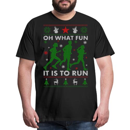 Oh What Fun It Is To Run - Men's Premium T-Shirt
