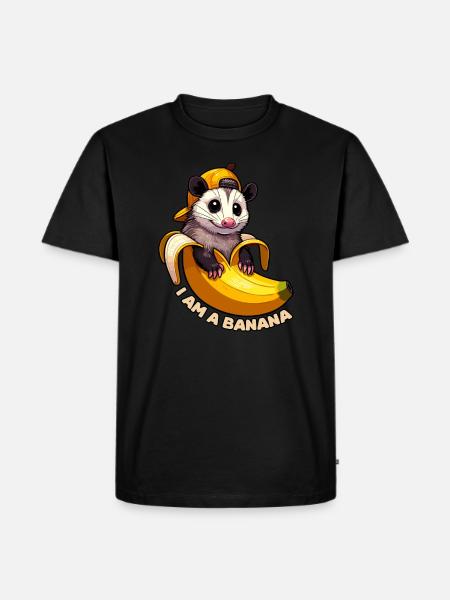 Adorable Banana Opossum - Men's Premium T-Shirt - black