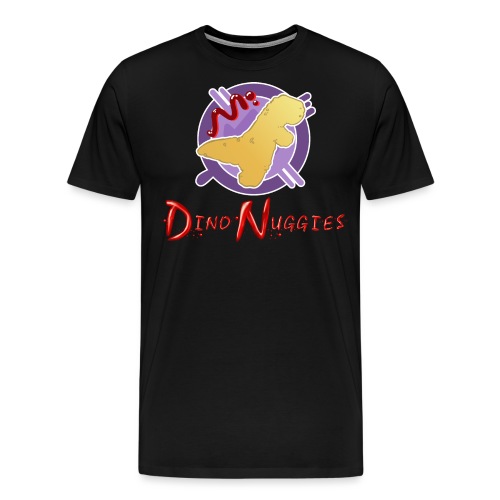 Dino Nuggies Text Logo - Men's Premium T-Shirt