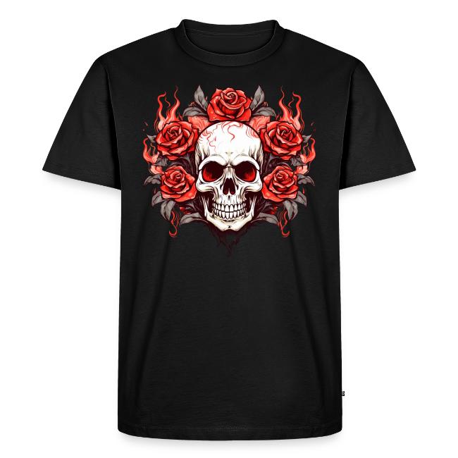 Halloween Roses and Skull