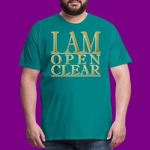 I AM Open Clear Gold - Men's Premium T-Shirt