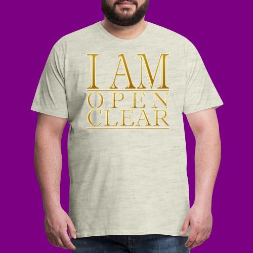 I AM Open Clear Gold - Men's Premium T-Shirt