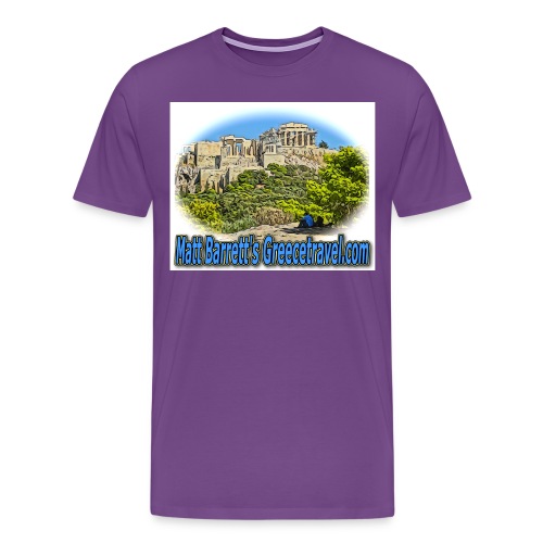 Greecetravel Acropolis Blue jpg - Men's Premium T-Shirt