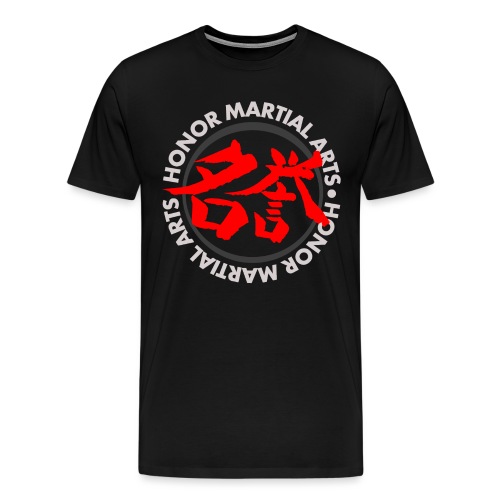 Honor Martial Arts Kanji Design Light Shirts - Men's Premium T-Shirt