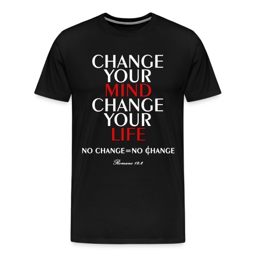no change no change whi - Men's Premium T-Shirt