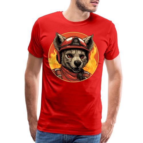 Firefighter hyena - Men's Premium T-Shirt