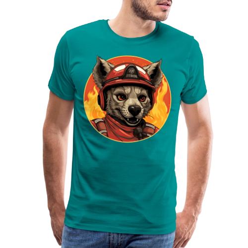 Firefighter hyena - Men's Premium T-Shirt