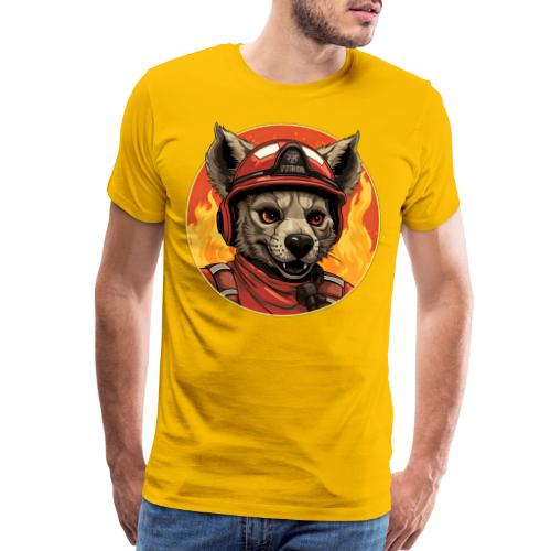 Firefighter hyena - Men's Premium T-Shirt