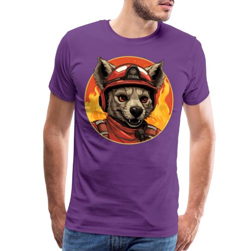 Firefighter hyena - Men's Premium T-Shirt