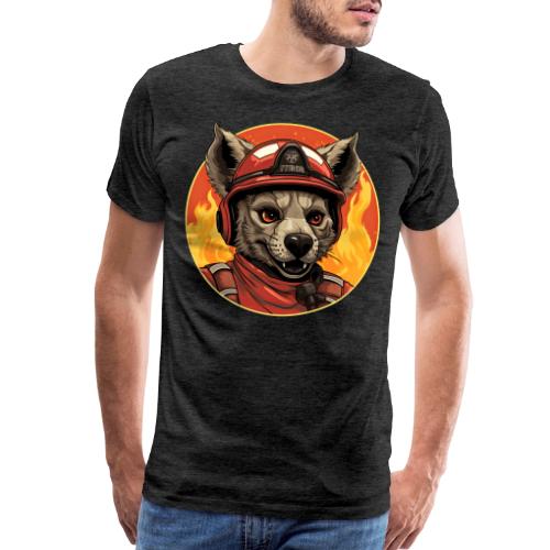 Firefighter hyena - Men's Premium T-Shirt