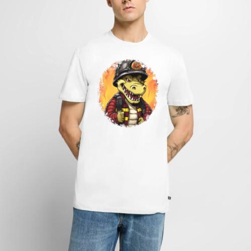 Fireman crocodile - Men's Premium T-Shirt