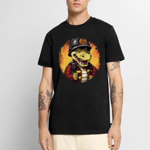 Fireman crocodile - Men's Premium T-Shirt