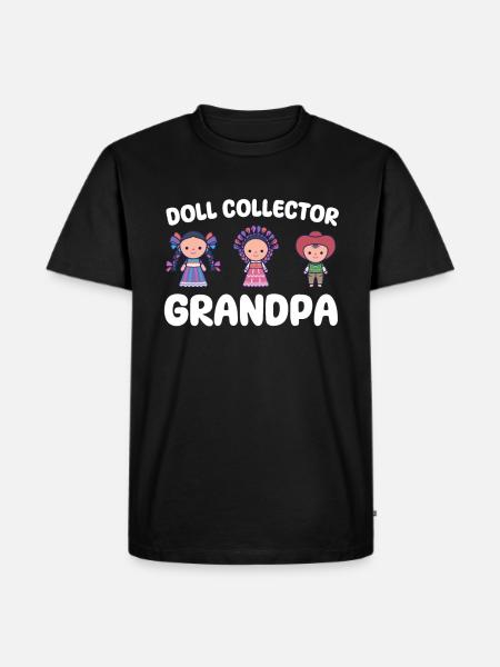 Doll Collector Grandpa - Men's Premium T-Shirt - black