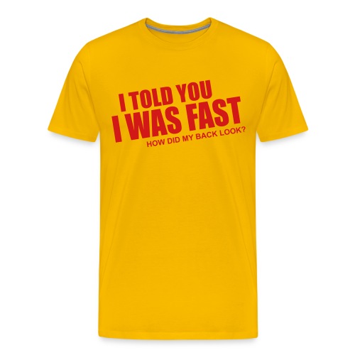 faster - Men's Premium T-Shirt
