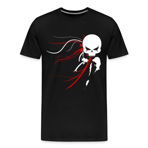 cyber skull rw forblack - Men's Premium T-Shirt