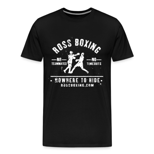 rossboxing_white - Men's Premium T-Shirt