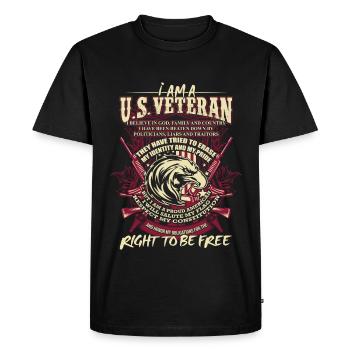 veteran, veterans day, iraq veteran combat - Men's Premium T-Shirt - black - Front - Nico (187cm)