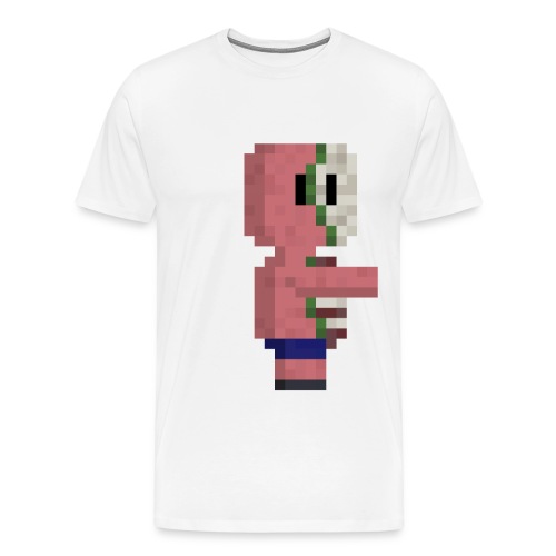 pig, Zombie, pixelart, Zombie pig Minecraft mug. - Men's Premium T-Shirt