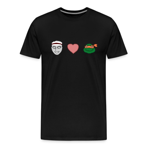 Zombie Kid Loves Turtles - Men's Premium T-Shirt