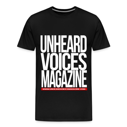 Unheard Voices Magazine Logo (White) - Men's Premium T-Shirt