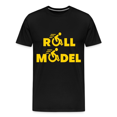 Every wheelchair user is a roll model - Men's Premium T-Shirt