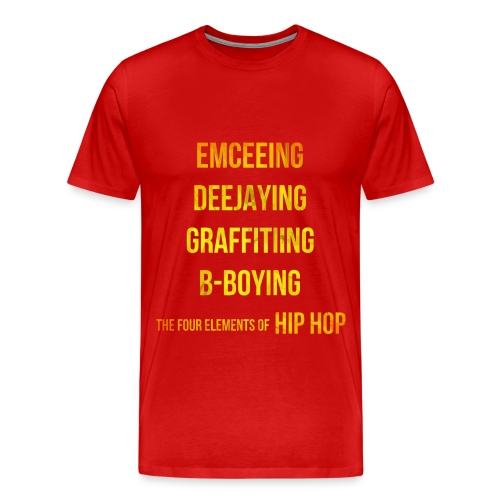 The Four Elements of Hip Hop - Men's Premium T-Shirt