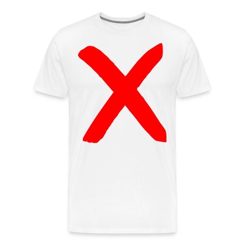 X, Big Red X - Men's Premium T-Shirt
