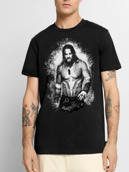 Aquaman Movie Aquaman Ready to Fight - Men's Premium T-Shirt - black - Front - Nico (187cm)