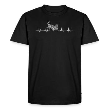Grasshopper Heartbeat - Men's Premium T-Shirt - black - Front - Nico (187cm)