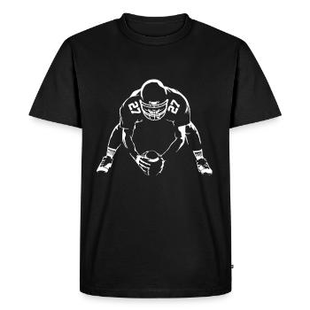 Design T Shirt American Football Rugby NFL USA - Men's Premium T-Shirt - black - Front - Nico (187cm)