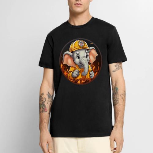 Elephant Firefighter - Men's Premium T-Shirt