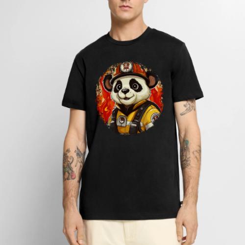 Panda Firefighter - Men's Premium T-Shirt
