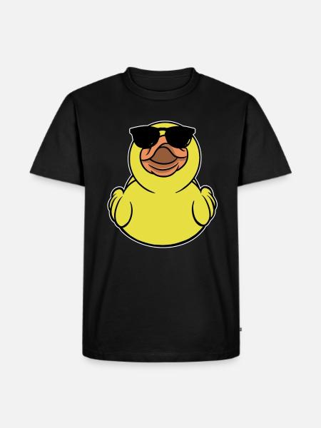 Rubber Duckie Duck With Sunglasses - Men's Premium T-Shirt - black