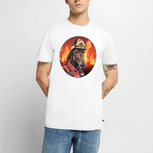 Horses Firefighter / fireman horse - Men's Premium T-Shirt