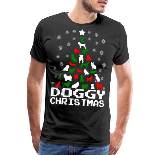 Doggy Christmas Tree - Men's Premium T-Shirt